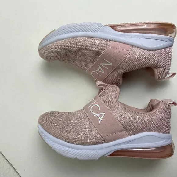 Girl’s Sparkly Pink Slip On Sneaker Size 12 - Picture 6 of 7